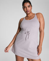 SPANXsupersmooth™ SoftStretch V-Neck Tank Dress | Coastal Fog / Light Coastal Fog